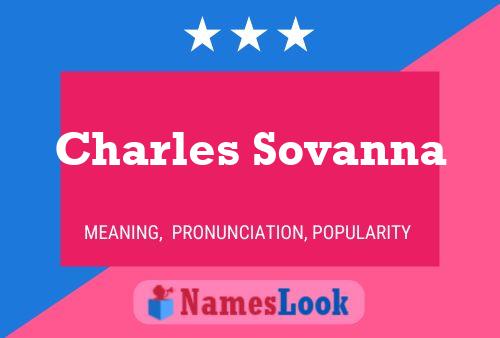 Charles Sovanna Namensposter