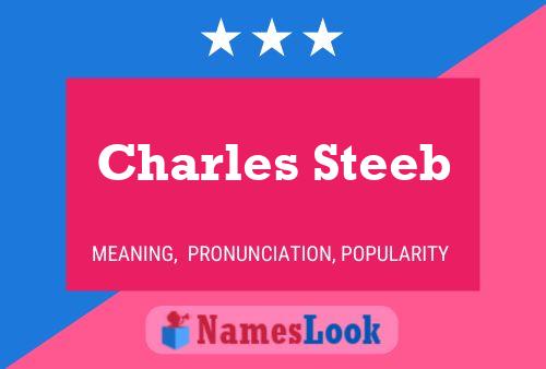 Charles Steeb Namensposter