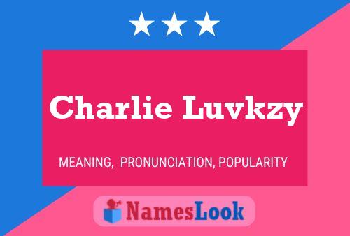 Charlie Luvkzy Namensposter