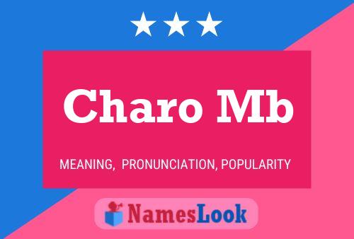 Charo Mb Namensposter