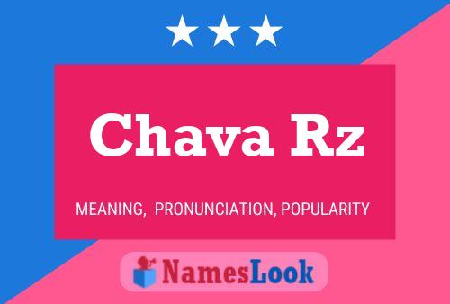 Chava Rz Namensposter