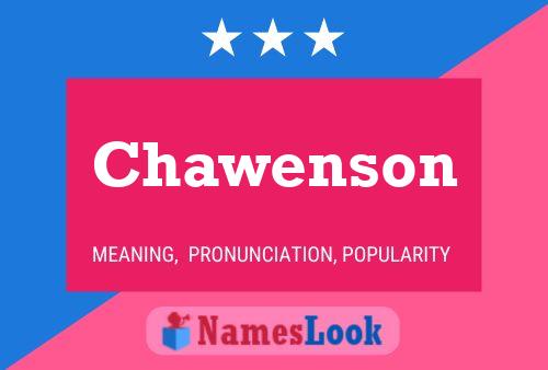 Chawenson Namensposter