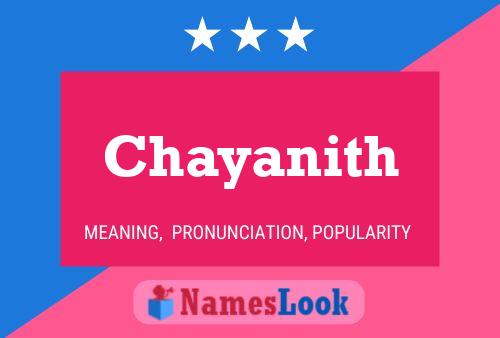 Chayanith Namensposter