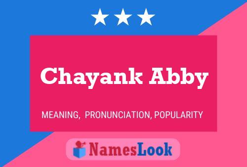 Chayank Abby Namensposter