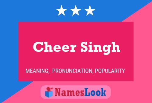 Cheer Singh Namensposter