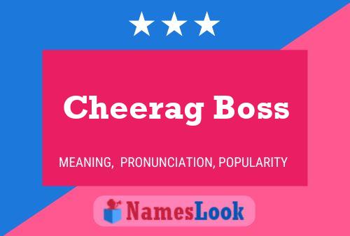 Cheerag Boss Namensposter