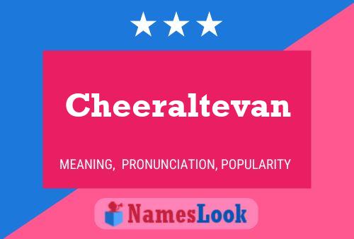 Cheeraltevan Namensposter