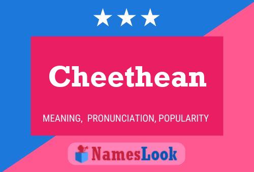 Cheethean Namensposter