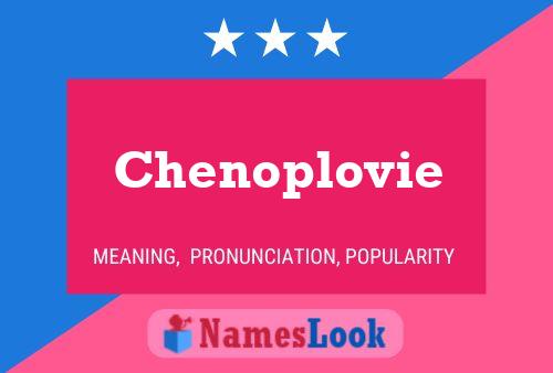 Chenoplovie Namensposter