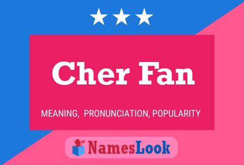 Cher Fan Namensposter