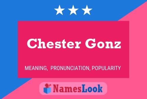 Chester Gonz Namensposter