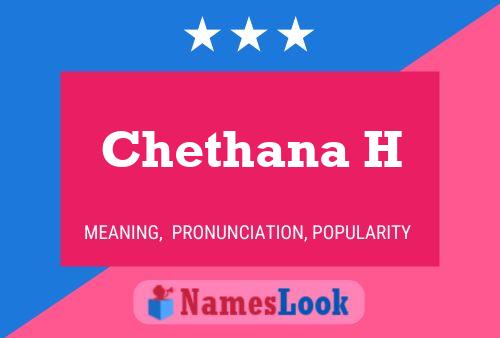 Chethana H Namensposter