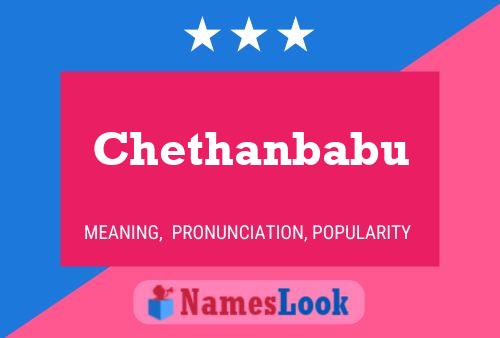 Chethanbabu Namensposter