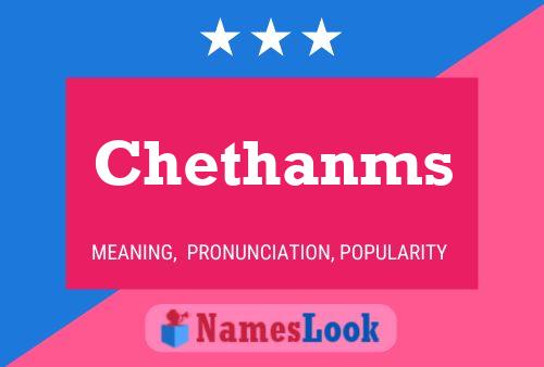 Chethanms Namensposter