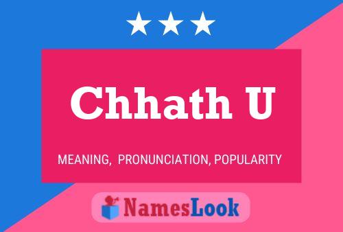 Chhath U Namensposter