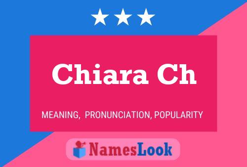 Chiara Ch Namensposter