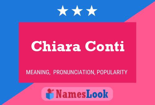 Chiara Conti Namensposter