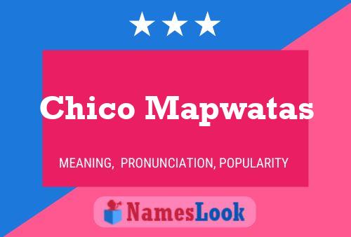 Chico Mapwatas Namensposter