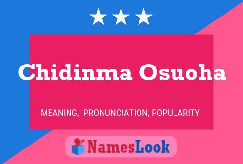 Chidinma Osuoha Namensposter