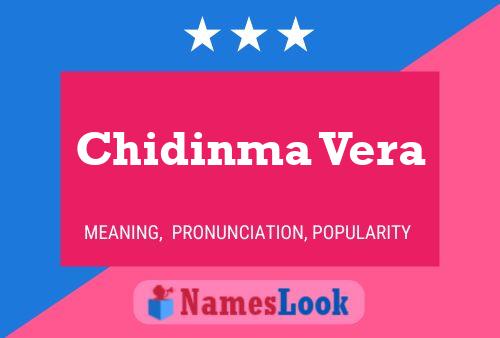 Chidinma Vera Namensposter