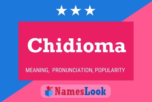 Chidioma Namensposter