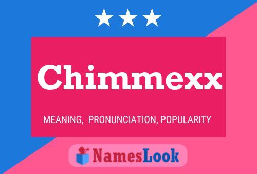 Chimmexx Namensposter