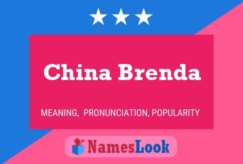 China Brenda Namensposter