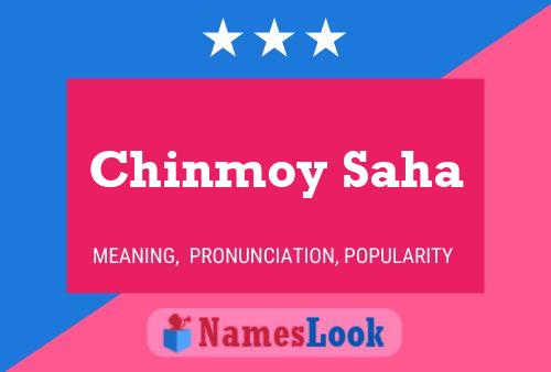 Chinmoy Saha Namensposter