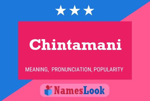 Chintamani Namensposter