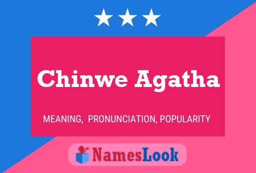 Chinwe Agatha Namensposter