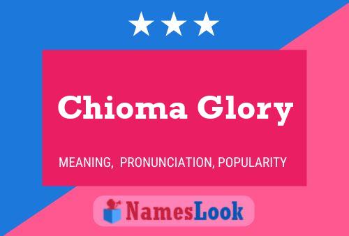 Chioma Glory Namensposter