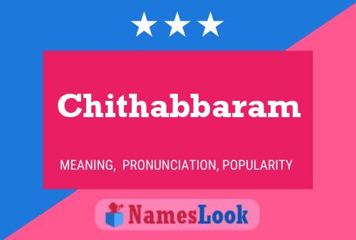 Chithabbaram Namensposter