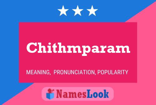 Chithmparam Namensposter