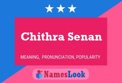 Chithra Senan Namensposter