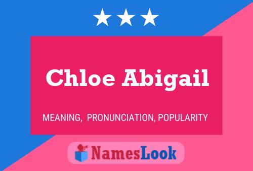 Chloe Abigail Namensposter