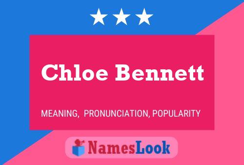 Chloe Bennett Namensposter