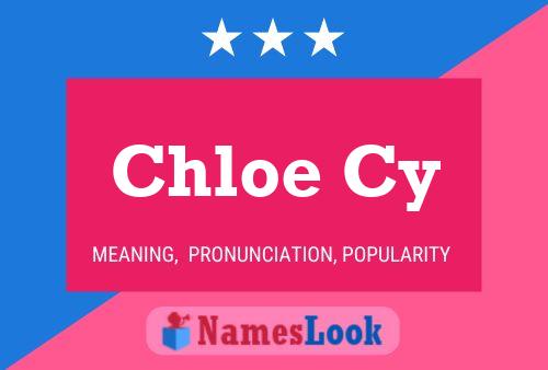 Chloe Cy Namensposter