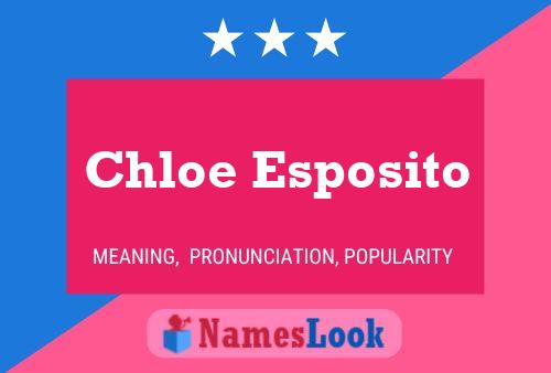 Chloe Esposito Namensposter