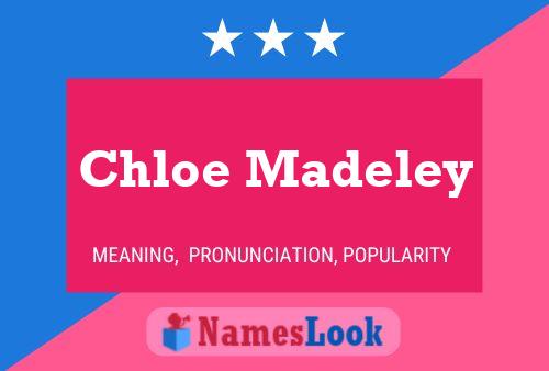 Chloe Madeley Namensposter