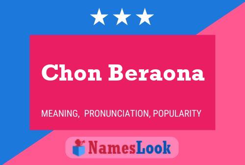 Chon Beraona Namensposter