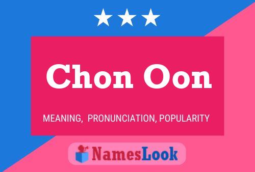 Chon Oon Namensposter