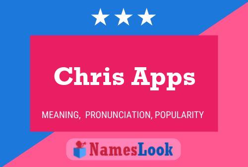 Chris Apps Namensposter