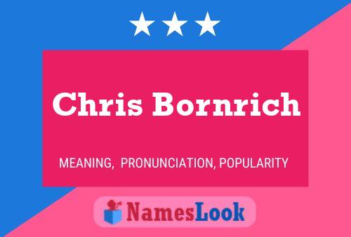 Chris Bornrich Namensposter