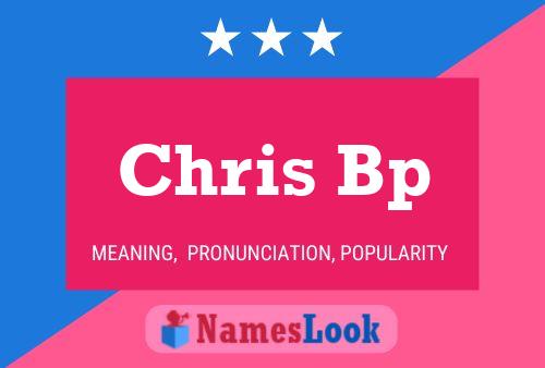 Chris Bp Namensposter