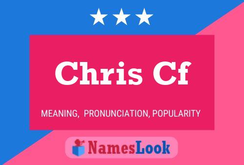 Chris Cf Namensposter