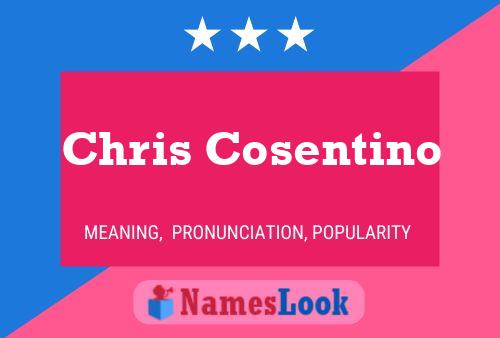 Chris Cosentino Namensposter