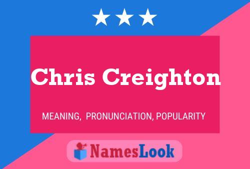 Chris Creighton Namensposter