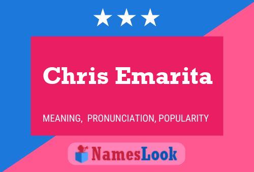 Chris Emarita Namensposter