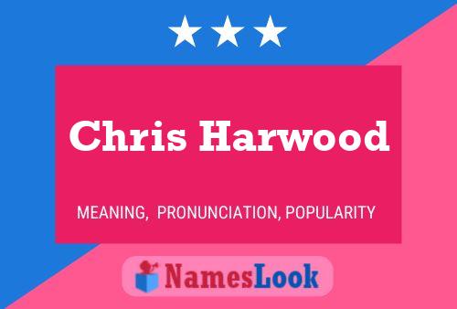 Chris Harwood Namensposter