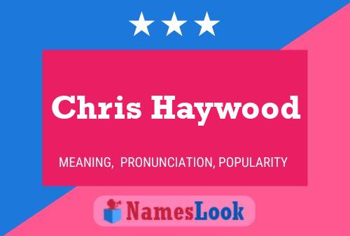 Chris Haywood Namensposter